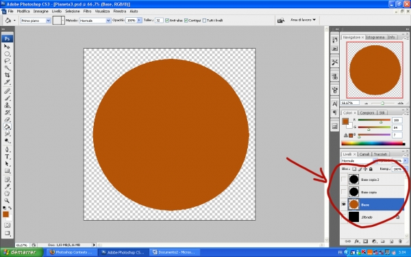 Creation of Planets: Step 1